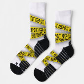 Chaussette Ne pas rester à l'écart ne pas traverser la bande (Gauche)