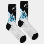 Chaussette Né pour encourager / Danser - Chaussettes Bébé Ble (Droite)