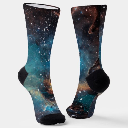 Chaussette Nébula à nuage bleu rouillé (Angulaire)