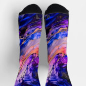 Chaussette Nebula de l'espace violet dans l'encre d'alcool (Haut)