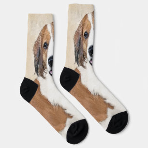 Chaussette Nederlandse Kooikerhondje Peinture - Chien Art