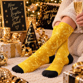 Chaussette Neige dorée