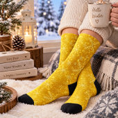 Chaussette Neige dorée