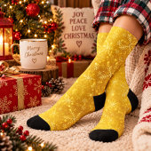 Chaussette Neige dorée