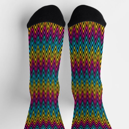 Chaussette Neon Bright mode design coloré tendance (Haut)