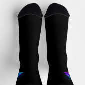 Chaussette Neon Firefly sur noir (Haut)