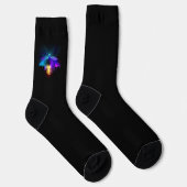 Chaussette Neon Firefly sur noir (Droite)