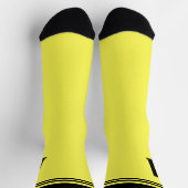 Chaussette néon jaune fluorescent citron brillant (Haut)