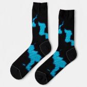 Chaussette Neon Noir Cow (Gauche)