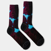 Chaussette Neon Noir Cow (Droite)