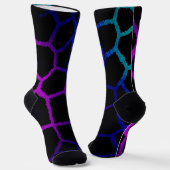 Chaussette Neon Noir Giraffe (Angulaire)