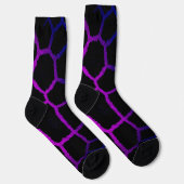 Chaussette Neon Noir Giraffe (Droite)