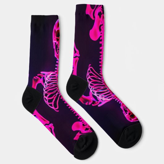 Chaussette Neon Skeleton Socks (Droite)