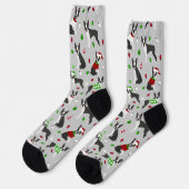 Chaussette Noël Boston Terrier (Gauche)
