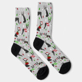 Chaussette Noël Boston Terrier (Droite)