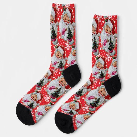 Chaussette Noël classique du Père Noël (Gauche)
