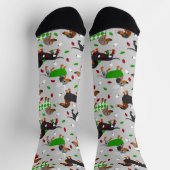 Chaussette Noël Dachshund Tous les manteaux (Haut)