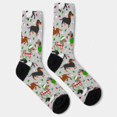 Chaussette Noël Dachshund Tous les manteaux (Droite)