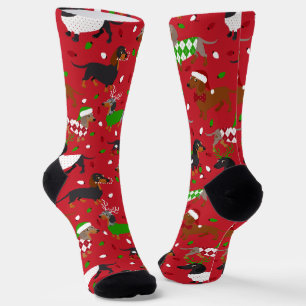 Chaussette Noël Dachshund Toutes Chaussettes de manteaux