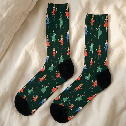 Chaussette Noël de la fête de cocktails Casse-Noisette