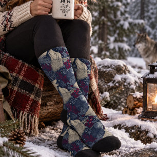 Chaussette Noël de loup d'hiver