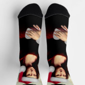 Chaussette Noël de Mona Lisa Santa Hat (Haut)