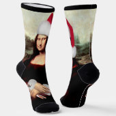 Chaussette Noël de Mona Lisa Santa Hat (Angulaire)