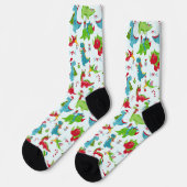 Chaussette Noël des dinosaures (Gauche)