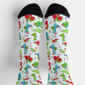 Chaussette Noël des dinosaures (Haut)