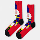 Chaussette Noël des noisettes bleues (Gauche)