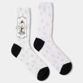 Chaussette Noël d'hiver Poméranie (blanc) Chien mignonne neig (Droite)