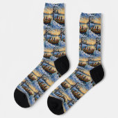 Chaussette Noël en bateau avec Pitbull (Gauche)