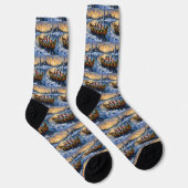 Chaussette Noël en bateau dalmate (Droite)