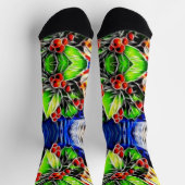 Chaussette Noël Holly et Berries (Haut)