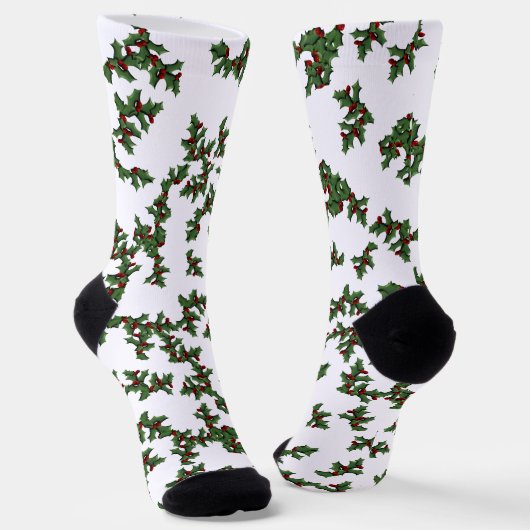 Chaussette Noël Holly et Berries (Angulaire)