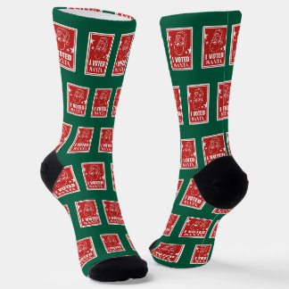 Chaussette Noël j'ai voté le Père Noël