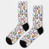Chaussette Noël Ornements et symboles motif (Gauche)