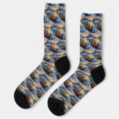 Chaussette Noël Rhodesian Ridgeback Bateau Vacances (Gauche)