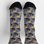Chaussette Noël Rottweiler Bateau Fêtes (Haut)