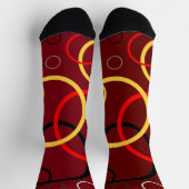 Chaussette Noël rouge cercle (Haut)