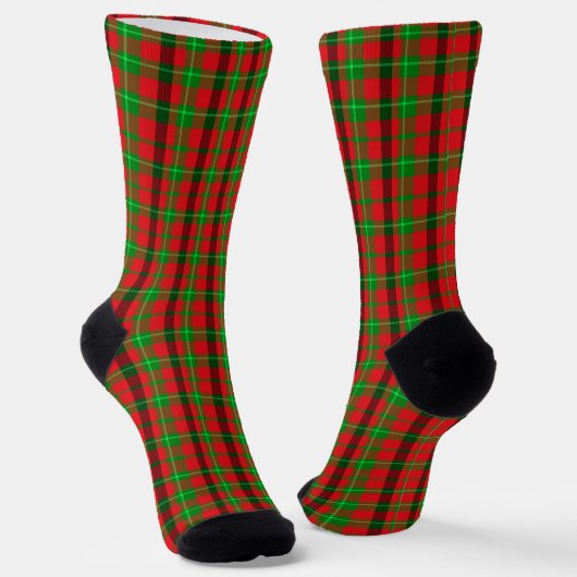 Chaussette Noël rouge et vert (Angulaire)