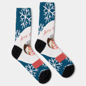 Chaussette Noël Snowglobe Snowflakes Photo (Droite)