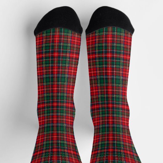 Chaussette Noël Tartan Plaid Classique (Haut)