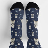 Chaussette Noël Westie blanc (Haut)