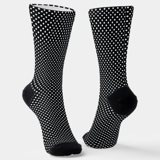 Chaussette Noir avec points blancs (Angulaire)