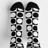 Chaussette Noir blanc À damiers Pois (Haut)