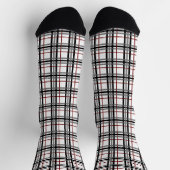Chaussette Noir blanc et rouge (Haut)