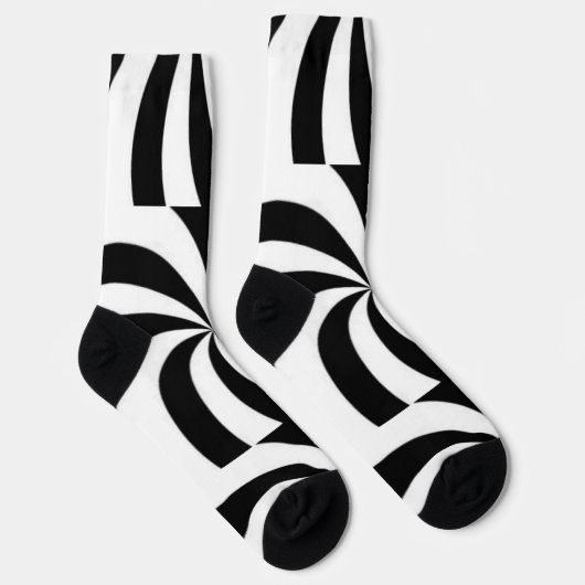 Chaussette Noir et blanc (Droite)