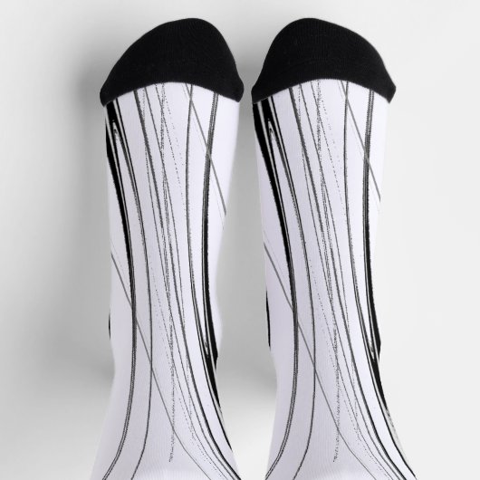 Chaussette Noir et blanc moderne (Haut)