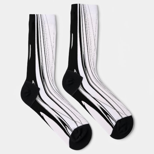 Chaussette Noir et blanc moderne (Droite)